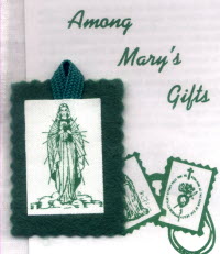 Green Scapular & Leaflet Among Mary's Gifts Catholic Religious Gift 